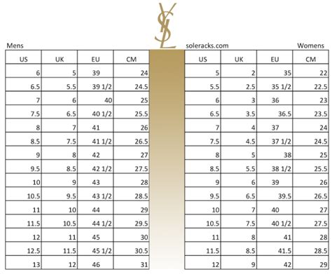 do ysl clothes fit true to size|YSL size chart.